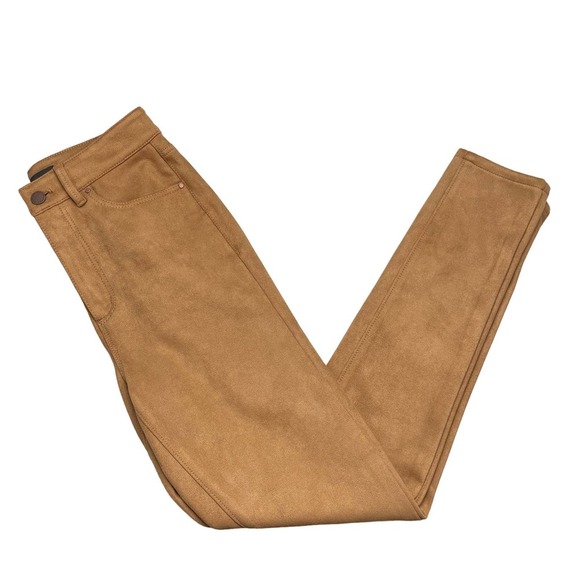 ANN TAYLOR Sculpting Faux Suede High Rise Skinny Jeans Sz 2 - Picture 2 of 6